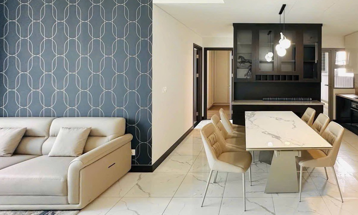 Căn 2 phòng ngủ cho thuê Empire City lầu cao Linden nội thất đủ view L81 - Ảnh 4