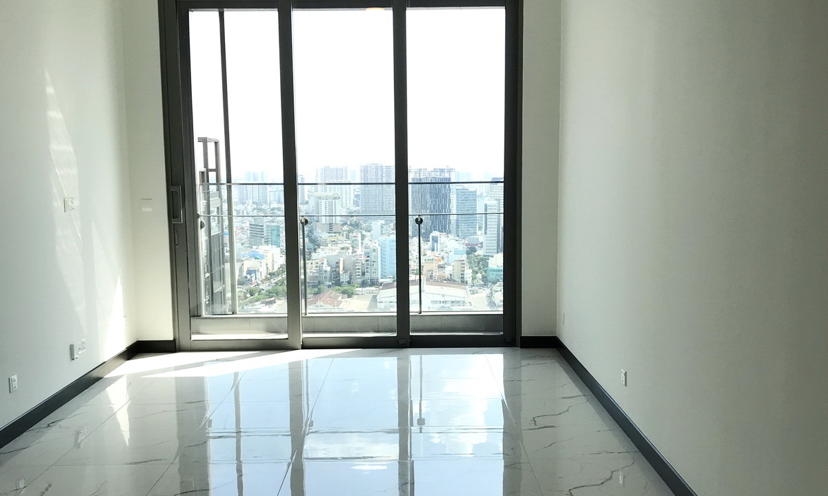 Cho thuê Empire City 1 phòng ngủ tầng cao tháp Linden nhà trống view Bitexco