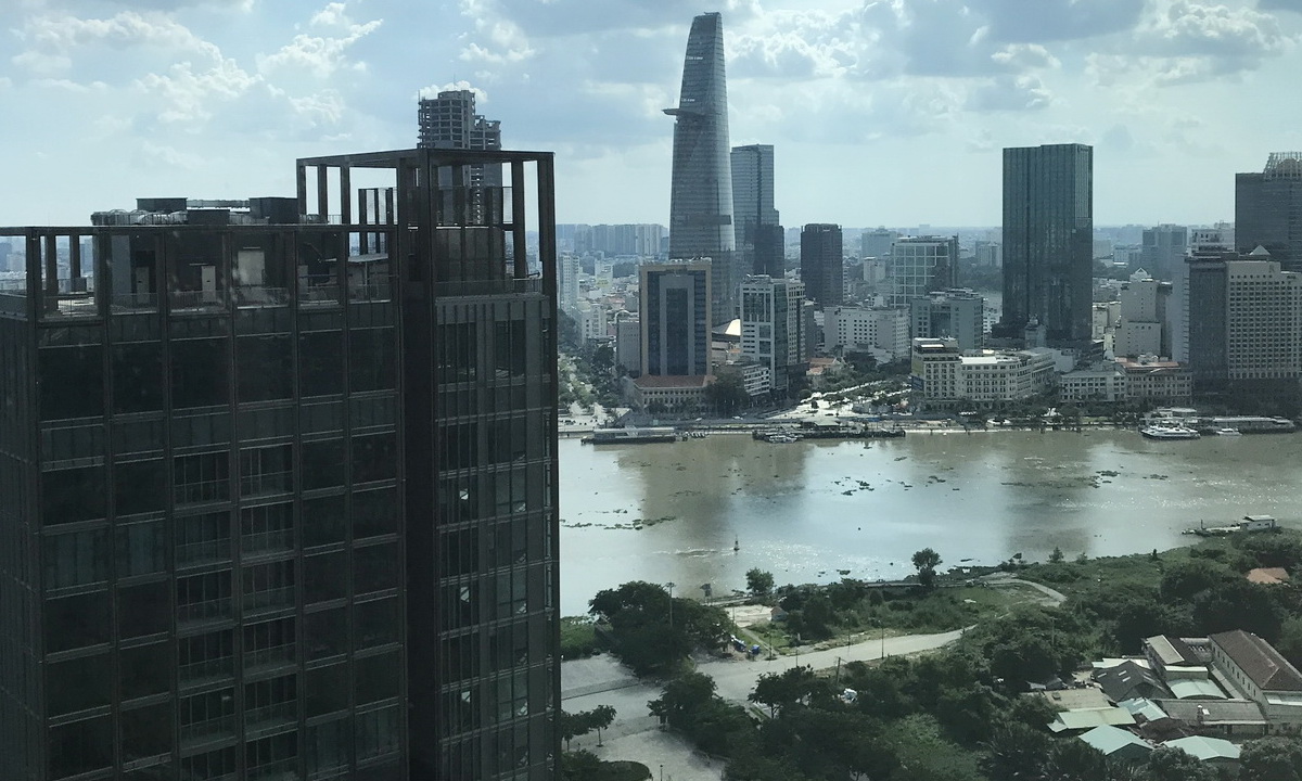 Cho thuê Empire City 1 phòng ngủ tầng cao tháp Linden nhà trống view Bitexco - Ảnh 3