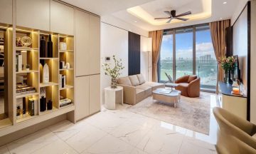 Căn 2 phòng ngủ sang trọng cho thuê Empire City lầu cao khu Tilia view L81