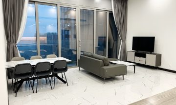Empire City 3 phòng ngủ Linden cho thuê view hồ bơi tầng trung nội thất đẹp