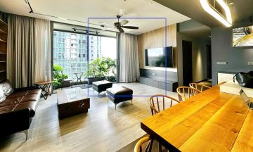 Căn hộ Empire City bán view sông 4 phòng ngủ block Linden đầy đủ nội thất