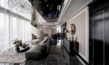 Căn duplex Empire City cho thuê tháp Tilia nội thất đẹp 4 phòng ngủ view sông